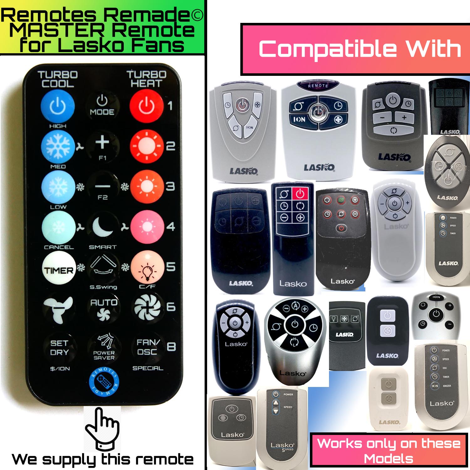 Remote Controls For Lasko For Fans – Remotes Remade