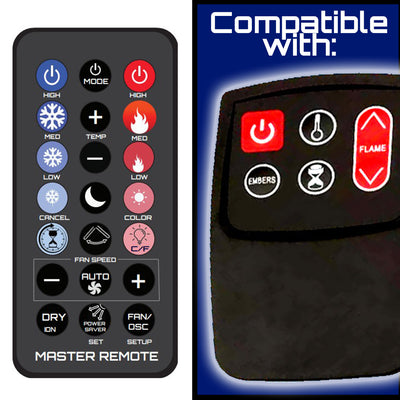 TwinStar Twin Star ClassicFlame Twin Star Duraflame Dura flame ClassicFlame Classic Flame Remote for 36EB220-GRT 36EB110-GRT