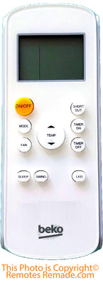 Portable A/C Remote Controller for Beko RG57H(B)/BGE