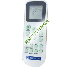 Replacement AC Remote for Blue Star - Model: YK-K/011E