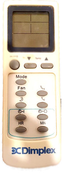 Air Conditioner Remote for Dimplex Model Dimplex Air Conditioner Remote  Model BG0 – Remotes Remade