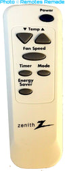 Zenith Air Conditioner Remote