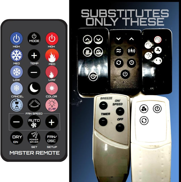 Semi Universal Remote for These Honeywell Fan Remotes