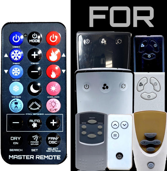 Replacement Universal Remote Control for These Honeywell Fan / Fireplace Parts