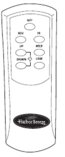 Ceiling Fan Reverse Remote for Harbor Breeze gal52bc4grs