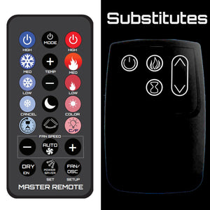 Substitute Replacement Fireplace Remote for: TwinStar  Twin Star ClassicFlame  Twin Star  Duraflame  Dura flame  ClassicFlame  Classic Flame  33II332FGL  33II033CGL  33EF033FGL  32II332FGL  32II033CGL  32EF033FSL  32EF033FGL  28II332FGL  28II033CGL  28EF033FSL  28EF033FGL  26II332FGL  26II033CGL  26EF033FSL  26EF033FGL  25II332FGL  25II033CGL  25EF033FSL  25EF033FGL  23II332FGL  23EF033FSL  23EF033FGL  18II332FSL  18II332FGL  18EF033FSL  18EF033FGL