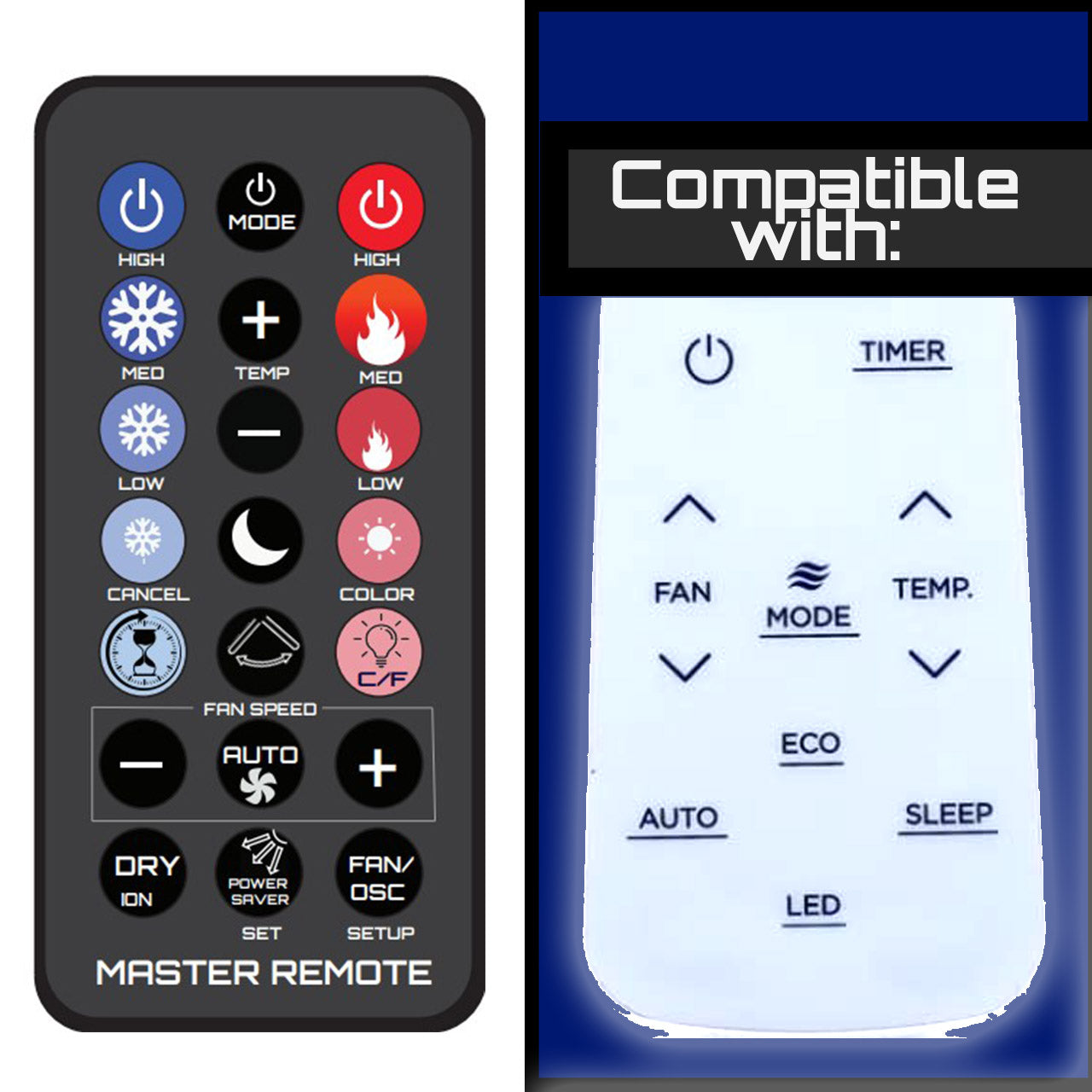 Replacement Remote for Toshiba Window AC - Model: RG15* – Remotes