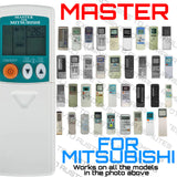 Master Mitsubishi Air Conditioner Remote Control