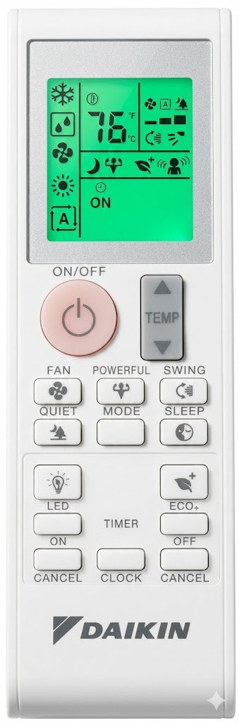 Replacement Air Con Remote for Daikin Model: 2531835