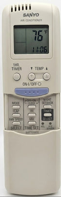 AC Remote for Sanyo Model: RCS-5PS4U (LOOKS DIFFERENT)