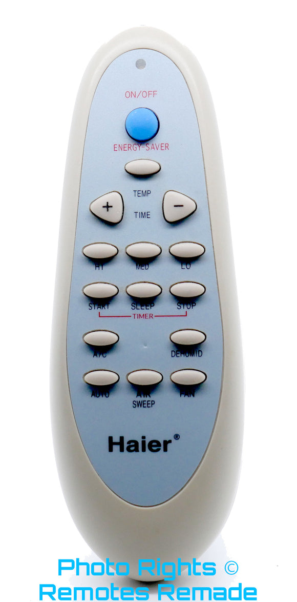 Replacement Remote for Haier - Model: 0010400091