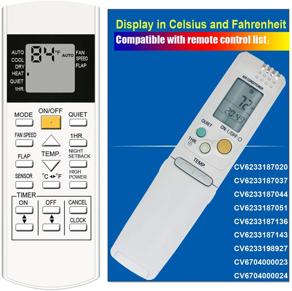 Replacement Air Con Remote for Panasonic  - Model: CV6 | Remotes Remade | 