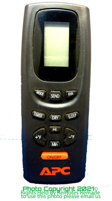 APC Air Conditioner Remote Model Y612F