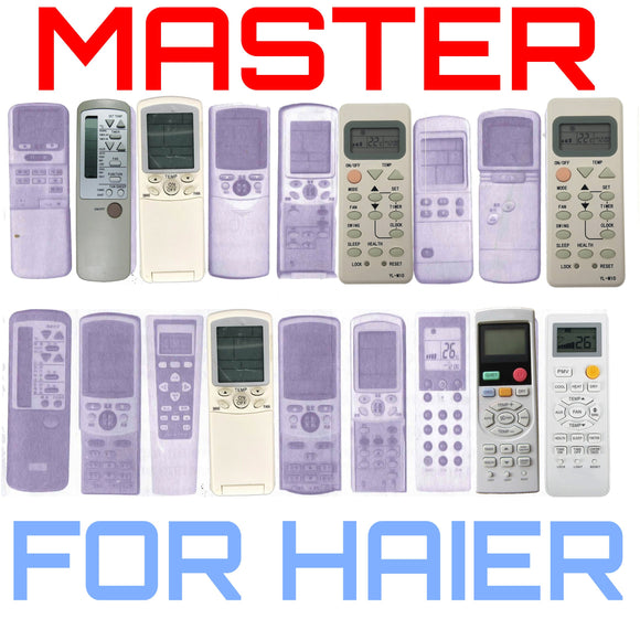 Master Universal Air Conditioner Remote - For All Haier Remotes | Master Universal Air Conditioner Remote - For All Haier Remotes | Australia Remotes | Haier, Universal Haier Remote