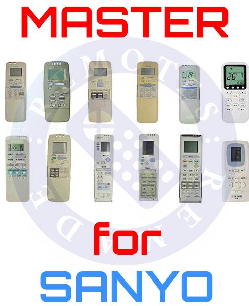 Master Universal Air Conditioner Remote for All SANYO Models | Master Universal Air Conditioner Remote for All SANYO Models | Remotes Remade | Sanyo
