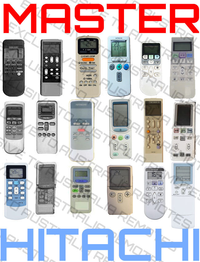 Master Hitachi Air Conditioner Remote Control – Remotes Remade