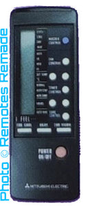 Replacement Remote for Mitsubishi - Model: MS-12DN MS-09DN MS-15DN