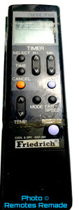 Friedrich Air Conditioner Remote: MR - RAR-1B8 Models